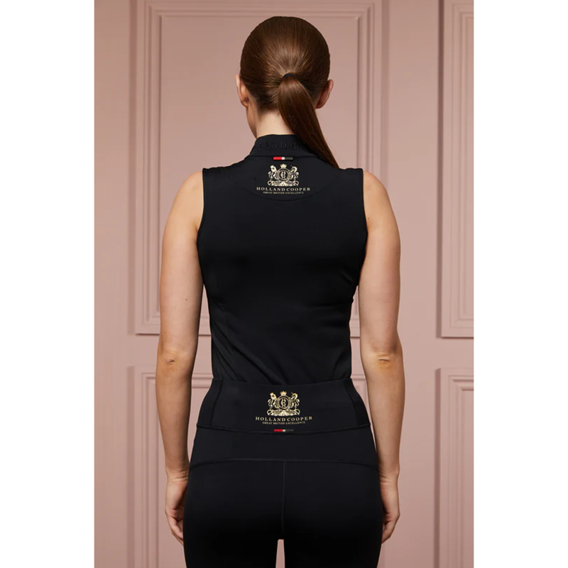 Holland Cooper Elite Sleeveless Base Layer - Black-1